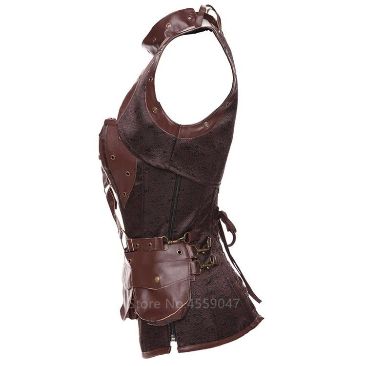 Renaissance Weste Damen - Mittelalter Bustier Mit Schnürung Für Cosplay & Karneval