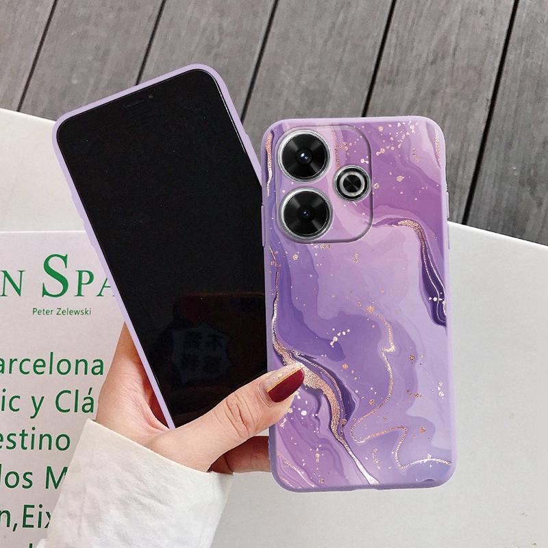 

Мраморный мягкий силиконовый чехол для Samsung A55 M35 S24 Redmi Note 13 Pro 13C 14 Xiaomi Poco C65 iPhone 15 Huawei Honor 200 Realme 9 Camera Противоударный чехол Samsung Galaxy S9 Plus фиолетовый