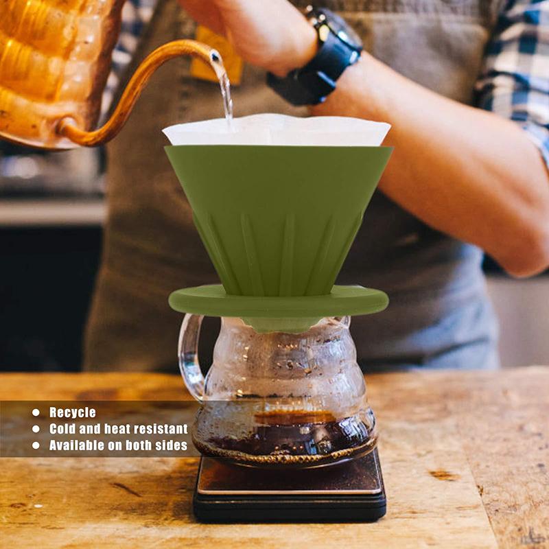 Collapsible Coffee Filter Portable Silicone Drip Coffee Tea Holder Funnel Basket Reusable Tea Pot Cake Cup Coffee Filter Dripper