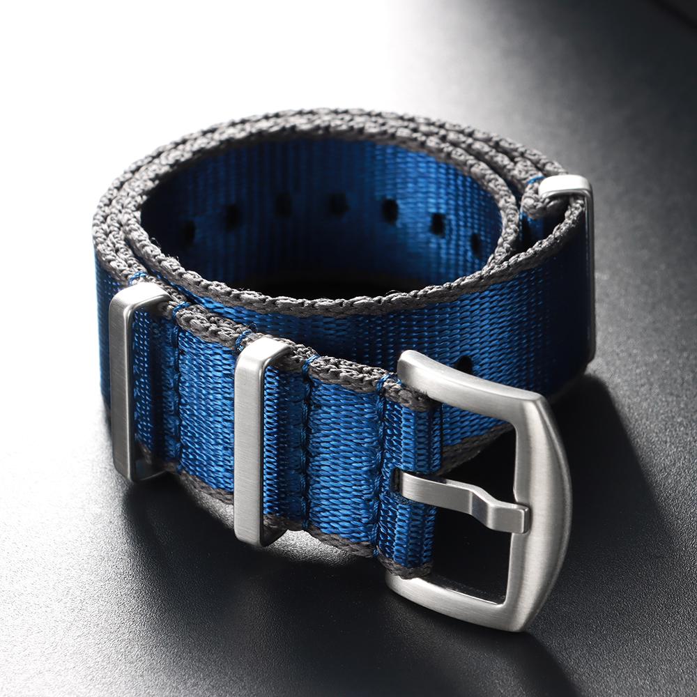 Nylon Watch Strap 18/20/22mm Universal Sport Soft Watchband Replacement Correa Reloj High Density Durable Fabric Braid Wristband