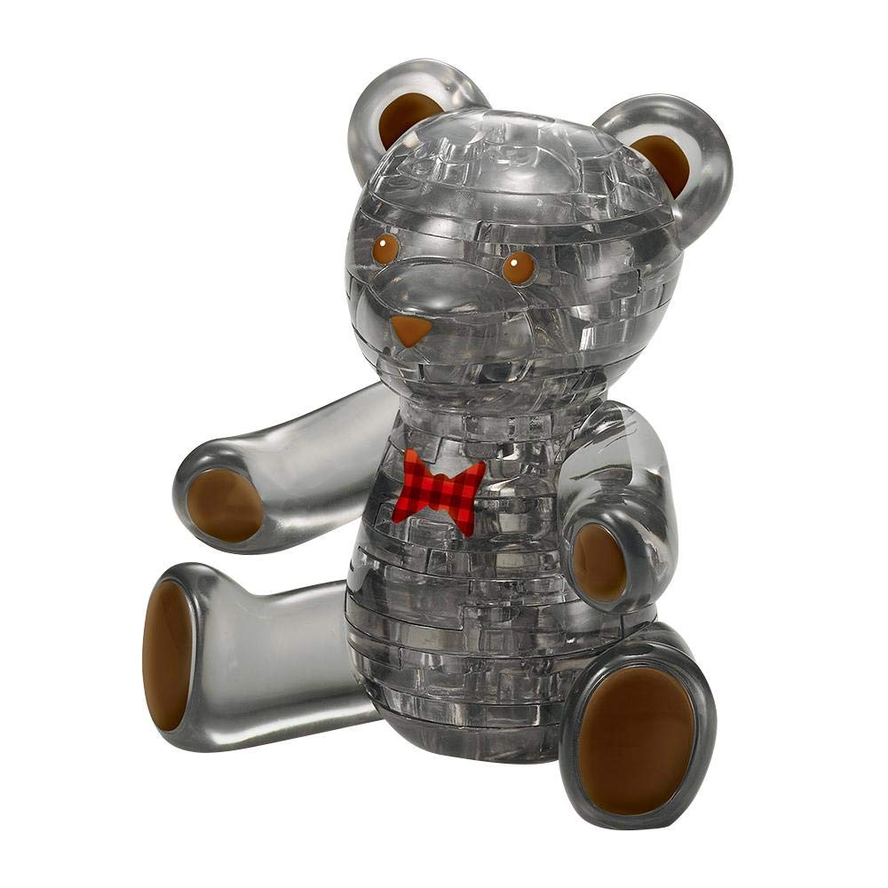 41-Piece Crystal Puzzle Teddy Bear Black