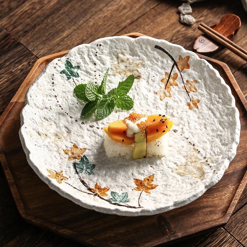 1 Stück Kreativer Gemüseteller Tief Haushalt Suppenreisplatte Pasta Keramik Geschirr Kommerzieller Salatteller