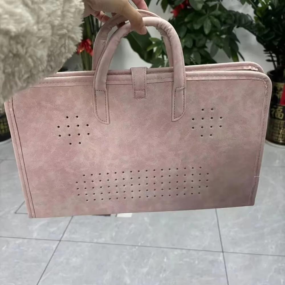 PU Laptop Bag Pink Computer Protective Case Laptop Handbag Laptop Sleeve for Girl