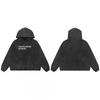 Mens Oversized Distressed Washed Hoodie With Letter Print Loose Fit Cotton Sweatshirt Fall