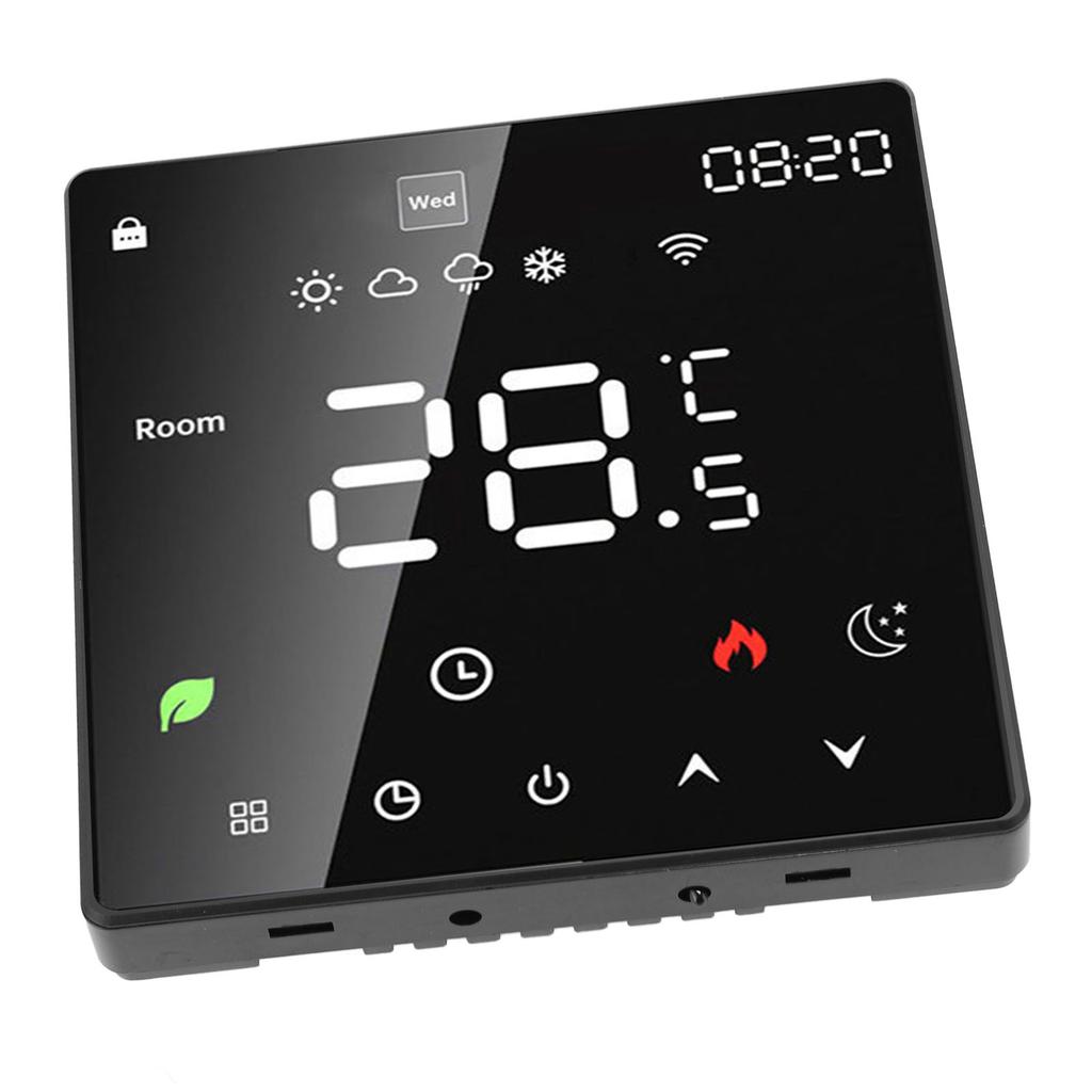 Regulátor teploty podlahového vytápění 16A WIfI Digitální LCD displej Programovatelný Manuální Automatický