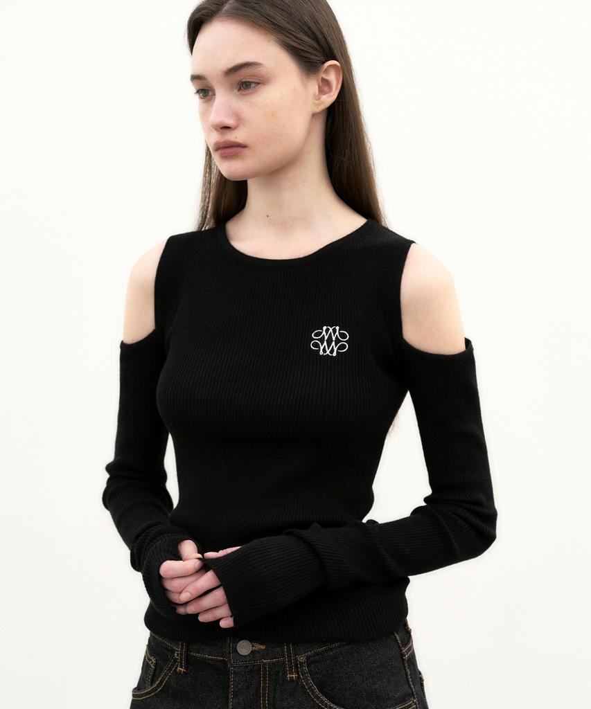 Nigaennikol Nicole Warmer Ribbed Off Shoulder Knit_6 Color