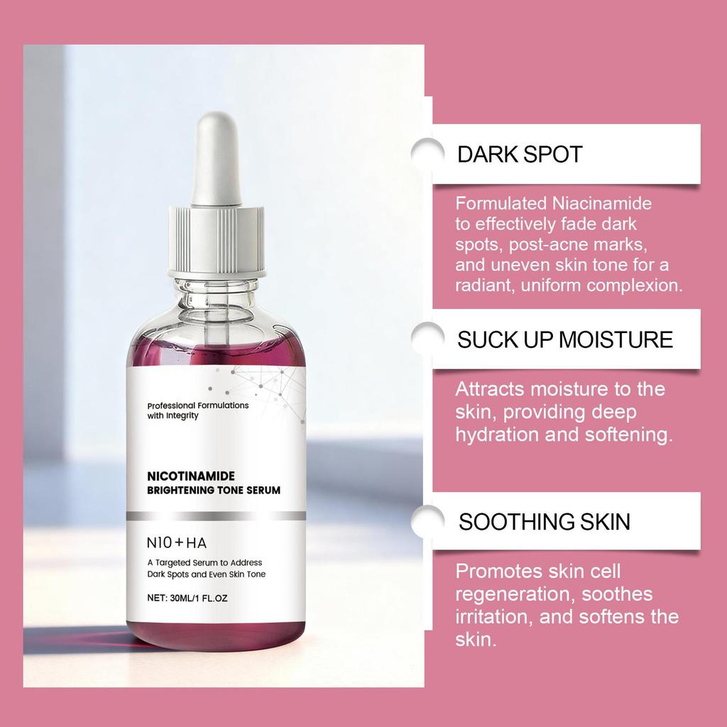 Nicotinamide Moisturizing Essence: Nourishes facial skin, promotes absorption, and provides gentle skincare.