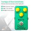 JOYO JF-01 Vintage Overdrive Guitar Pedal Producing Warm Mild Smooth Overtone Overdrive Pedal with Sustain Effects