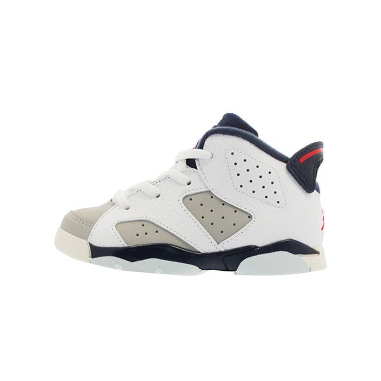

Кроссовки Air Jordan 6 Retro TD Tinker Baby Красный Белый Красно-Серый 384667-104