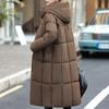 Fashion Woman Long Coat Winter Jackets Hooded Elegant Loose Thick Warm Plus Size Women's Parkas