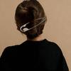 A Large Silvery Metal Hairpin, Suitable For Hairpin, Scarves, And Shawls As A Versatile Decorative Pin.