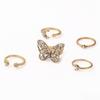 Fashionable Women's 5 Piece Ring Set - Ladies Ring  Metal Ring Glossy Ring  Metal Ring Holiday Gift