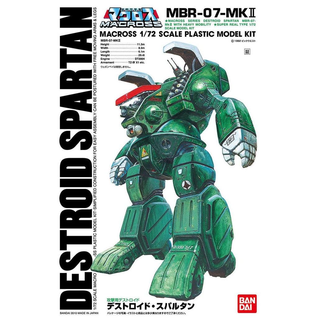 Super Dimension Fortress Macross Attack Destroid Spartan Scale Plastic Model Kit 1/72