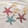 Fahionable Starfish Keychain Elegant Alloy Carabiner Accessory for Trendy Women Gift
