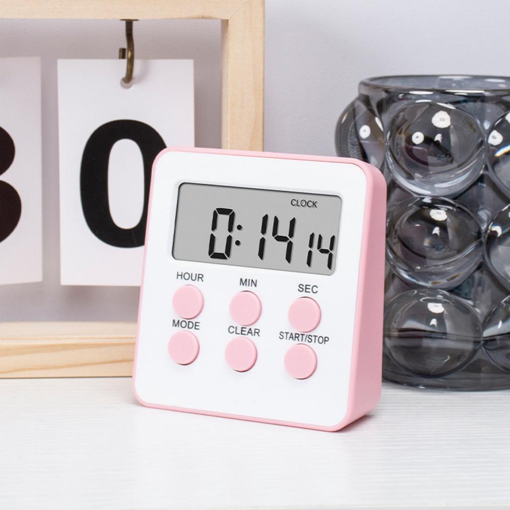 Temporizador de cocina con alarma fuerte y pantalla LED, herramienta de cronómetro multifuncional para cocinar, recordatorio de autodisciplina