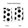 Athletic Event Gift Wrapping Kits Kraft Paper Bags and Soccer Field Designs Stickers Handmade Party Supplies