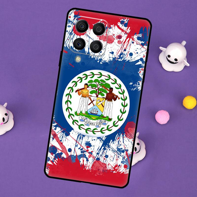 

Belize Flag Cover For Samsung Galaxy M55 M15 M33 M13 M23 M53 M31 M51 M14 M34 M54 M20 M30s M52 M32 Case Samsung M33