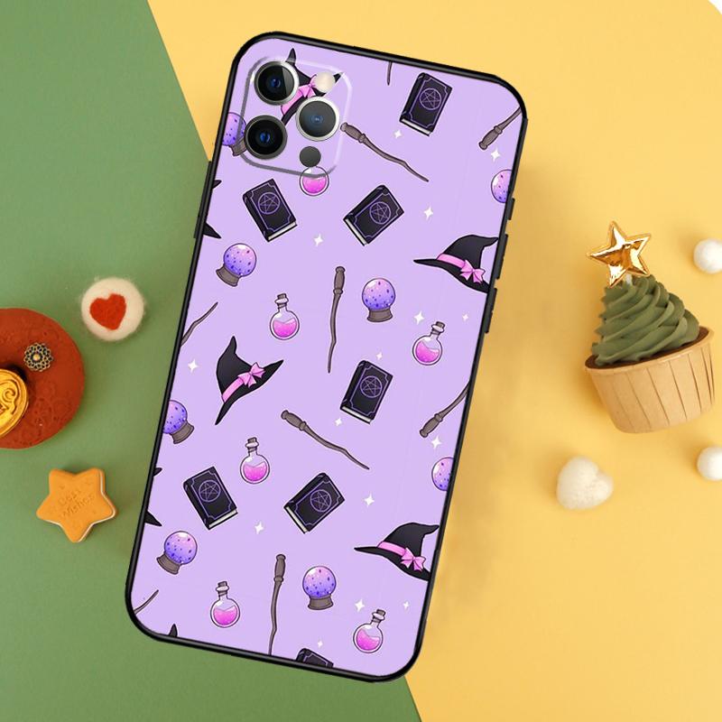 Pastel Goth Witchy Funda For iPhone 11 12 13 14 16 15 Pro Max Mini XS Max X XR SE2 7 8 14 16 15 Plus Phone Case