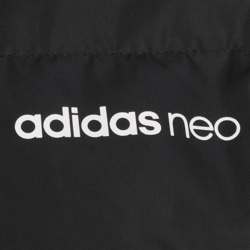 adidas neo hooded Stay Warm Casual Down Jacket Black Red Men's GJ8788