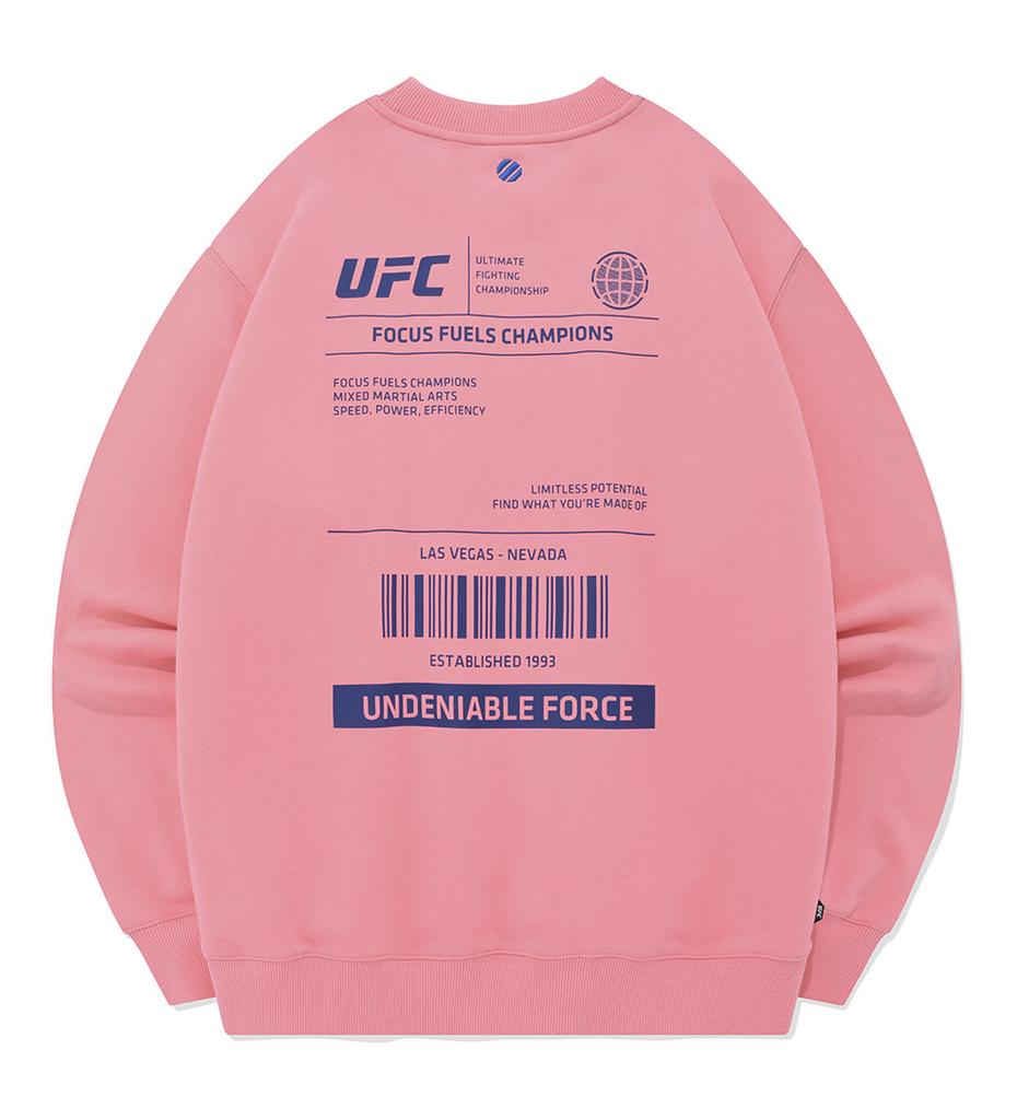 UFC SPORT Ufc Label Relax Fit Sweatshirt Pink U2Swu1304Lp