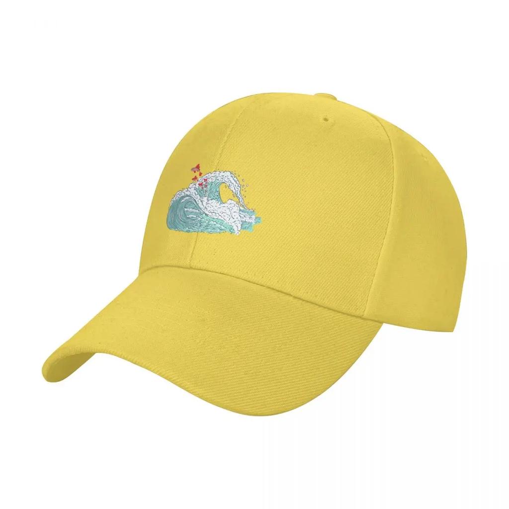 Ponyo Waves Baseball Cap Streetwear Sunscreen Unique Hats Rave For Women Men's
