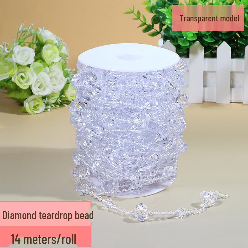 Acrylic Beaded Curtain for Weddings, Aisle Runners, Stage Decor, and Christmas Trees