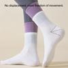 1 Pair Yoga Toe Socks with Non-slip Gripper Breathable Moisture-Wicking Ballet Dance Fitness Pilates Athletic Gym Sports Mid-calf Socks