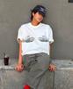 Kikoji Happy Nail Print T-Shirt White