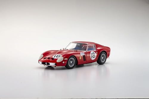 Kyosho Original 1/18 Scale Ferrari 250GTO 1963 Daytona 3h #18 (Red) Finished Product KS08438F