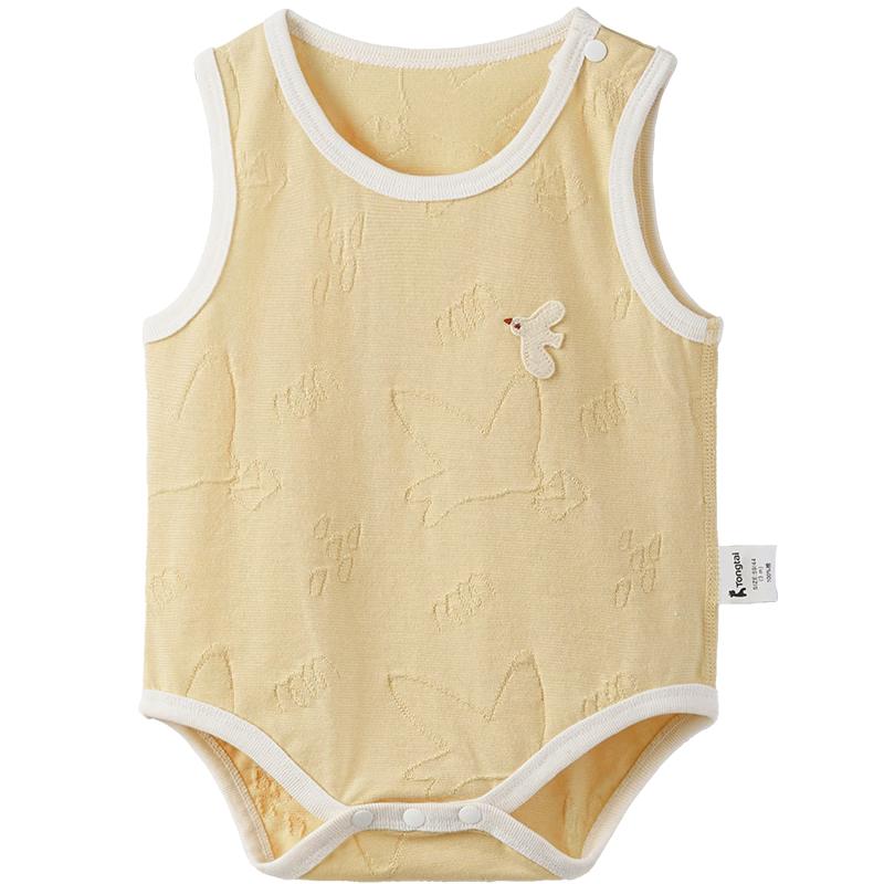 

TONGTAI Infant Sleeveless Ramie Bodysuit 90cm