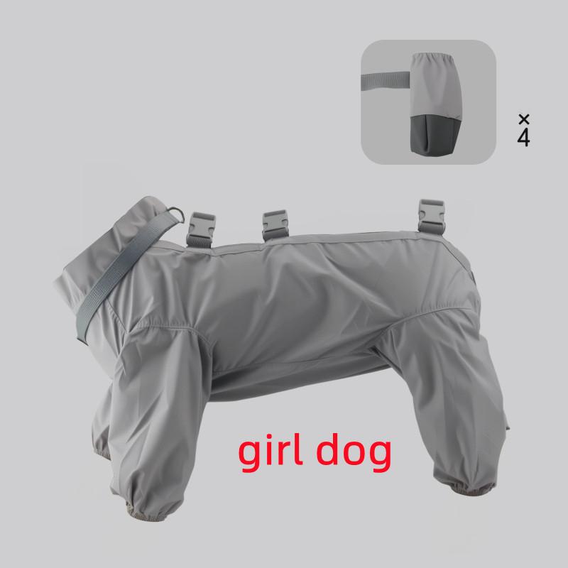 

Small Dog Clothing Dust-proof and Waterproof Jumpsuit Pomeranian Poodle Bichon Schnauzer Clothes Pet Apparel Outdoor Dog Costume XS（old）