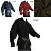 Medieval Renaissance Men Stand-up Collar Knight Top Lace Up T-shirt Costume For Stylish Cosplay