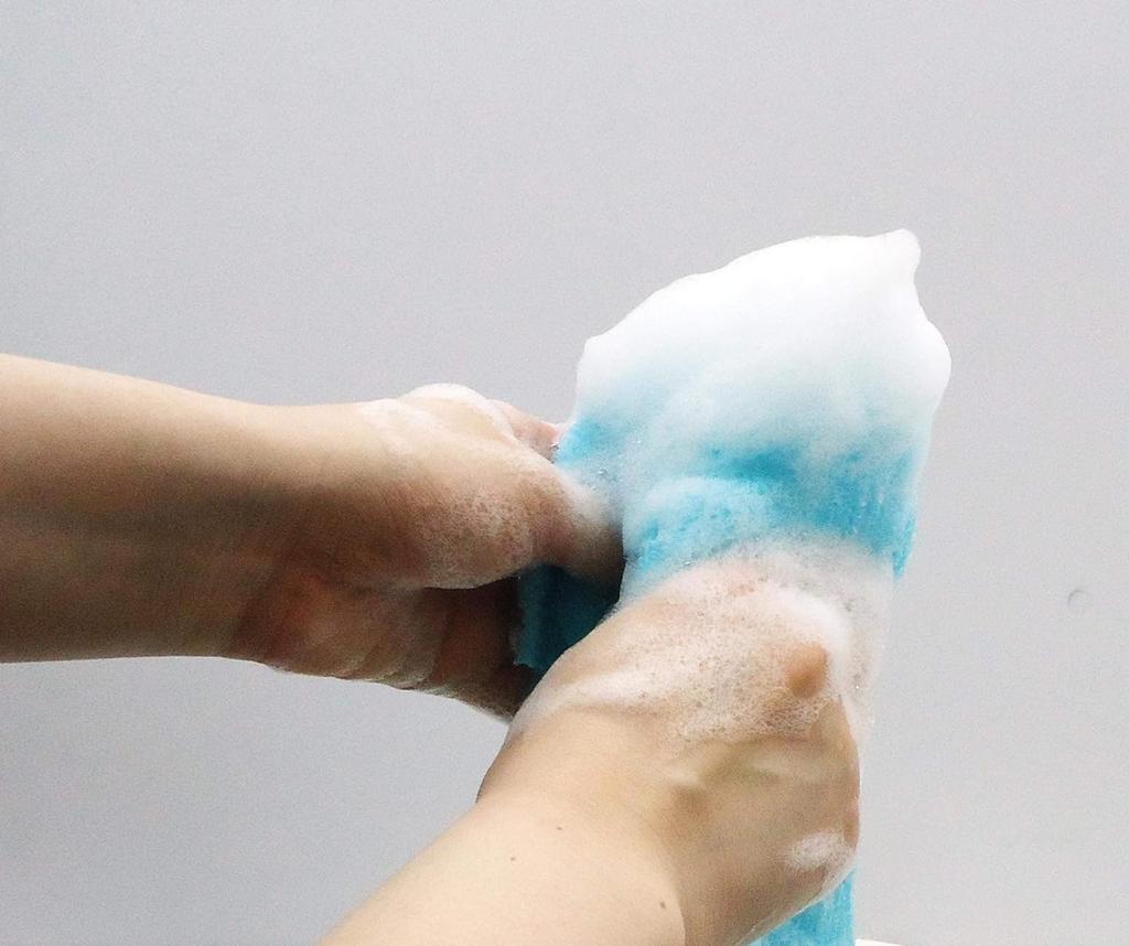 Ohe Body Regular Set of 28cm Wide x 100cm Body Wash Rich Made in Japan Towels, Size, Blue, 2, Approx. Long, Foamy, Towels, Lather,
