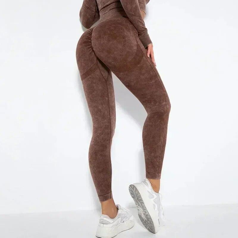 Fashion Seamless Knitted Sweat-releasing Yoga Pants Women Sexy Skinny High Strecth Lady Trousers Casual Sport Pants 30156