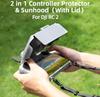 Sun Visor Cover for DJI Mavic 4 RC 2 Remote Control Sun Joystick Screen Protector for DJI Mavic 4 4 RC 2 Sunshade Drone Accessories 2-in-1 Pro, Hood,