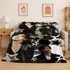 Manta de Franela Suave y Cálida Hyunjin Stray Kids Kpop para Dormitorio Sala de Estar Cama Viaje Camping Picnic Regalo