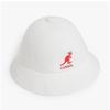 Kangol K3407 White Bermuda Casual Big Logo Bucket Hat