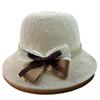Classic Straw Sun Hat With Wide Brim And Butterfly Bow For Summer Beach Vacation