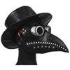 Plague Doctor Party Maski Halloween Średniowieczna maska z długim nosem Dziób Steampunk Rekwizyty Nakrycia głowy
