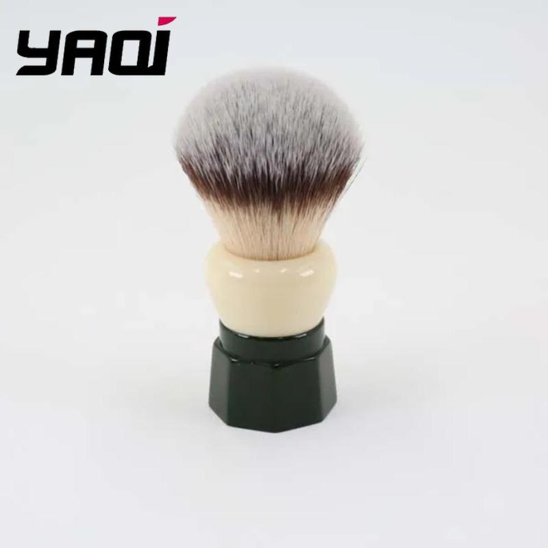 YAQI Зеленый Обсидиан Синтетический Ворс Мужская Кисть для Влажного Бритья Диаметр Узла Кисти 24 ММ Обеспечивает Комфортное Точное Бритье
