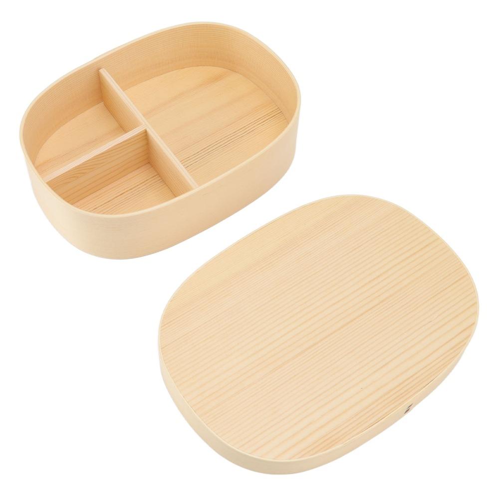 Single Layer Lunch Box Removable Divider Lunch Container Practical Food Container  For Picnics