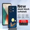 Süße D-Dinotaeng Handyhülle für Redmi Note 14 13 12 11 Pro Plus S 5G 14C A3 Weiche Schwarze Handyhülle