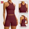 Women’s Seamless Racerback Yoga Tank Top – Belly Covering Fitness Sports Apparel
