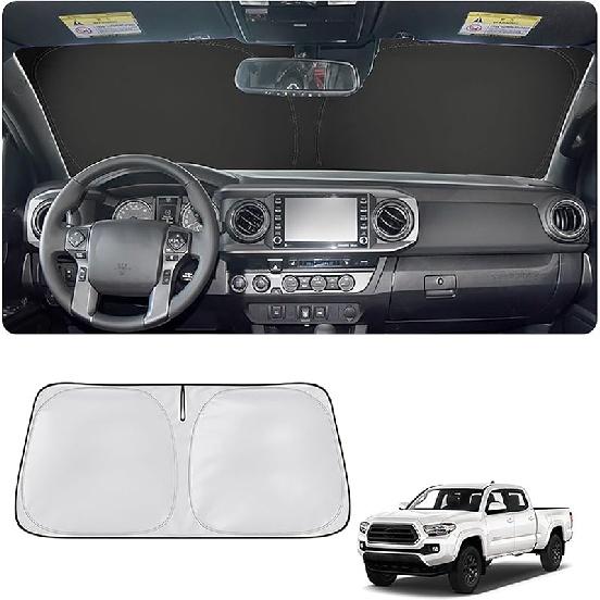 Car Windshield Sun Shade Foldable,Sun Protection for Car Front Windshield,Sun Protector for UV Ray,Car Interior Accessories for Sun Heat,Fit for