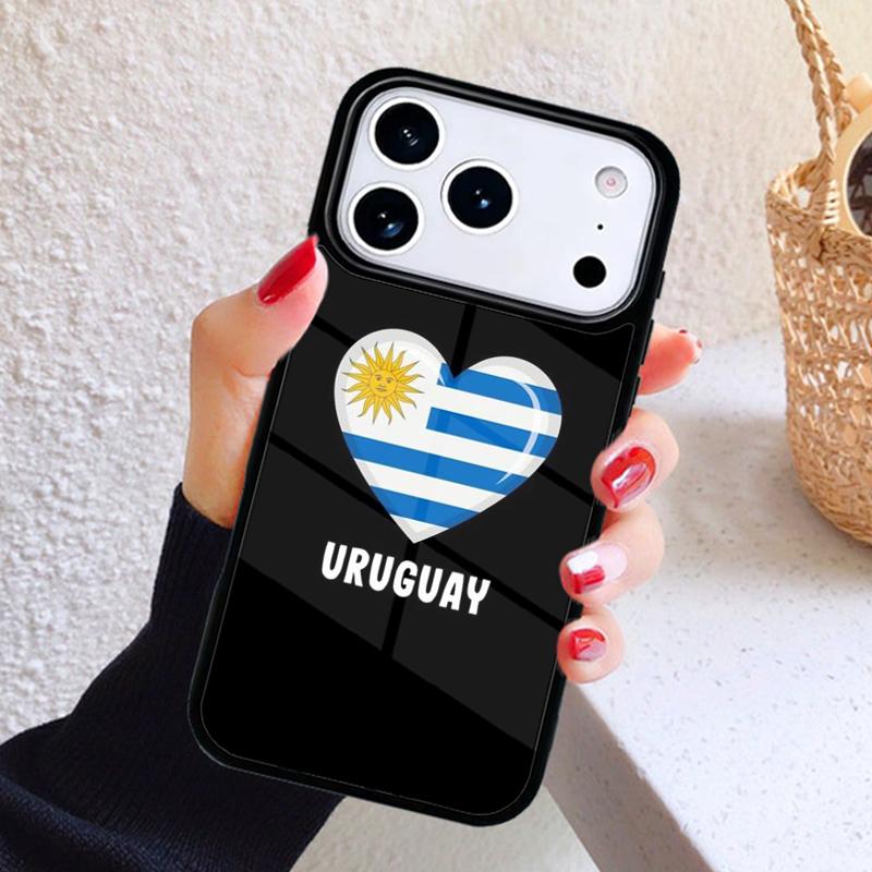 

Uruguay Flag Phone Case For iPhone 17 Air 16 15 14 13 12 11 Pro Max Plus iPhone 12 Pro