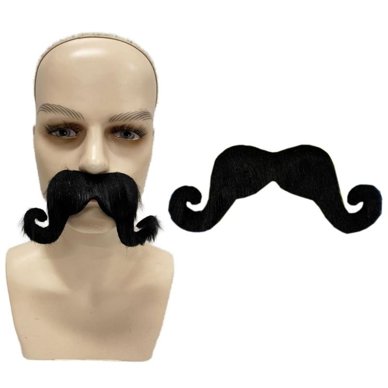 Fake Mustache Self Adhesive Novelty Fake Mustache,Fake Beard Mustache for Mustache Party Halloween Festival Performances