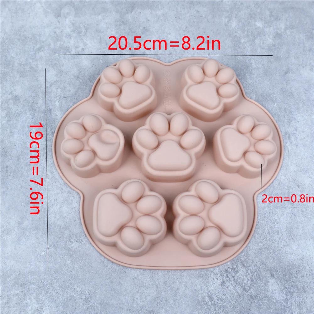 Pfotenabdruck Silikonform Hund Katze Tier Pfote Form Für Süßigkeiten Fondant Schokolade Gelee Pudding Seife Eiswürfelform Hunde Katzen Leckerlis