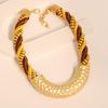 Statement Necklace with Geometry Pendant Design for Women Trendy Wedding Party Jewelry