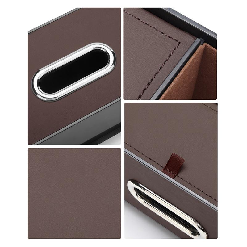 Car Seat Back Organizer With Cup Holder,Tissue Box, And Cell Phone Holders Car Headrest Rear Seat Multifunctional Storage Box