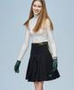 Le Sonnet Minimal Pleated Skirt Black